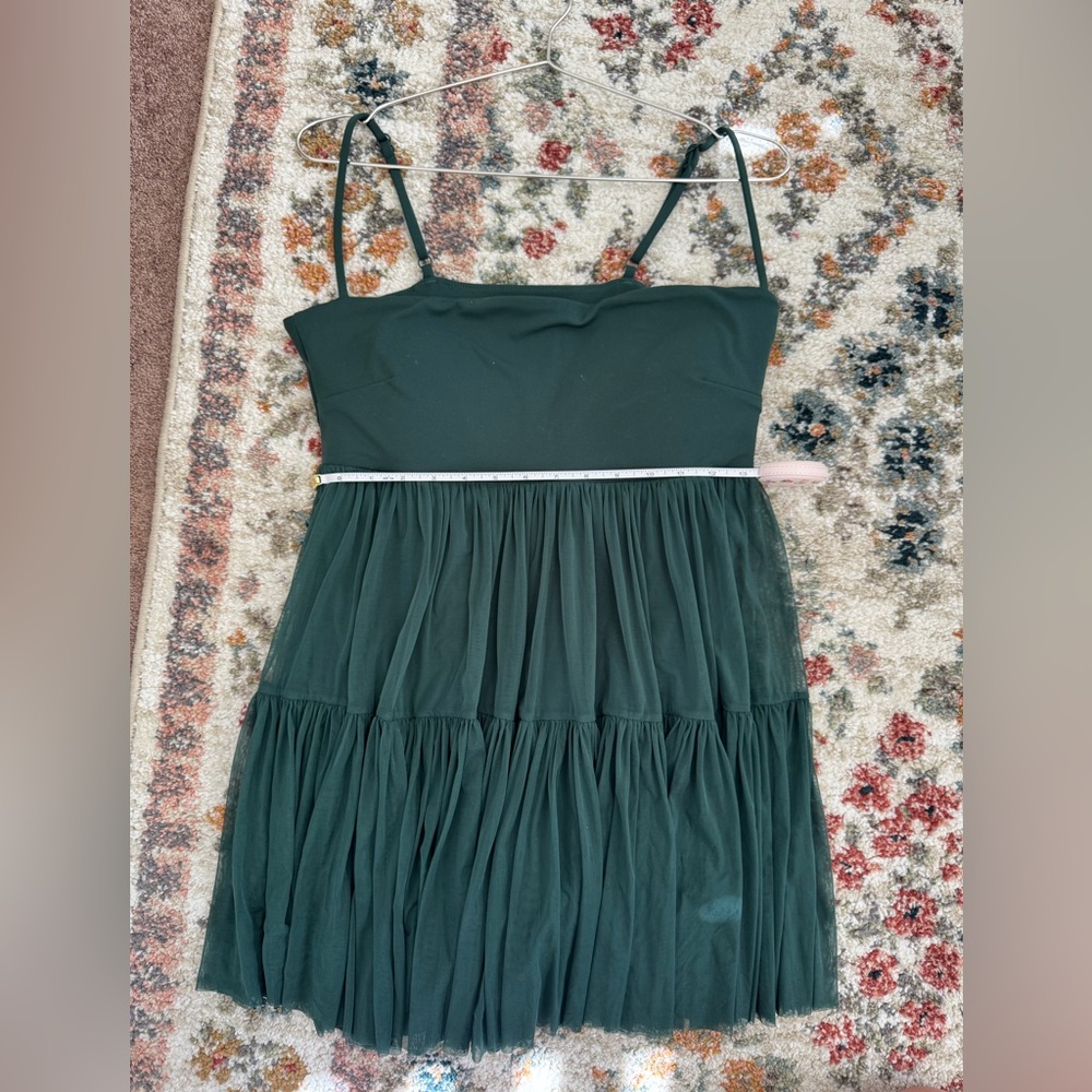 Popflex Pirouette Babydoll Dress in Pine - Picture 2 of 6